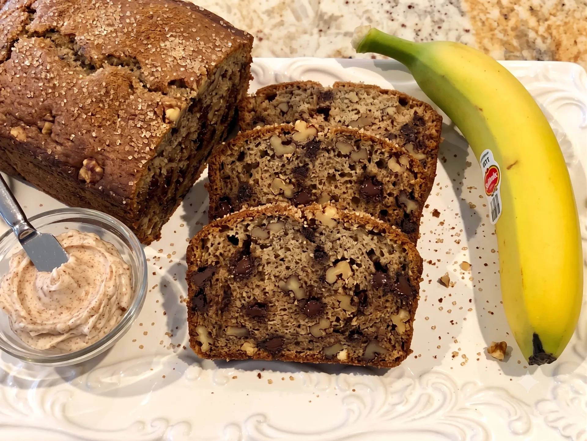 Golden Cake Mix Banana Bread
